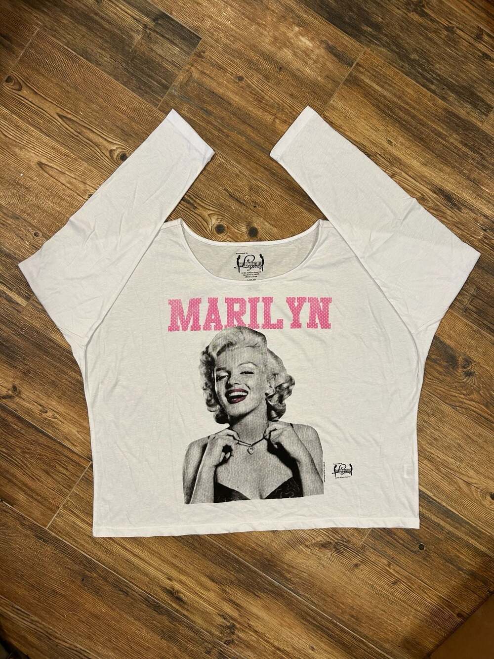 Hollywood Legends Marilyn Monroe Graphic Long Sleeve Top NWOT